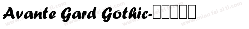 Avante Gard Gothic字体转换